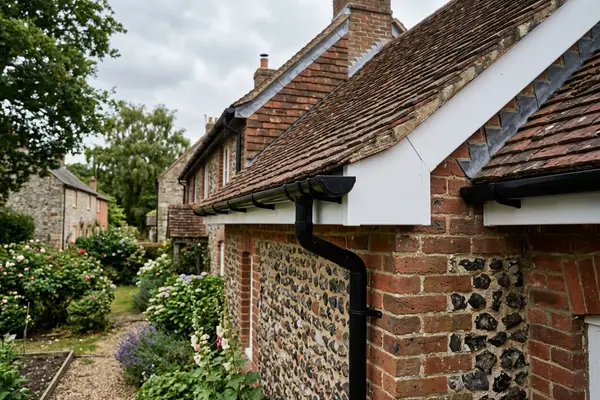 Illustration of guttering, fascias and soffits