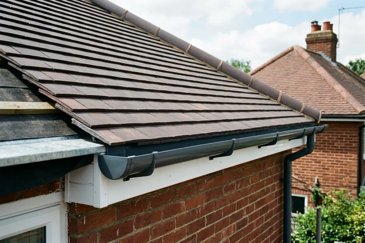 Illustration of roofing work