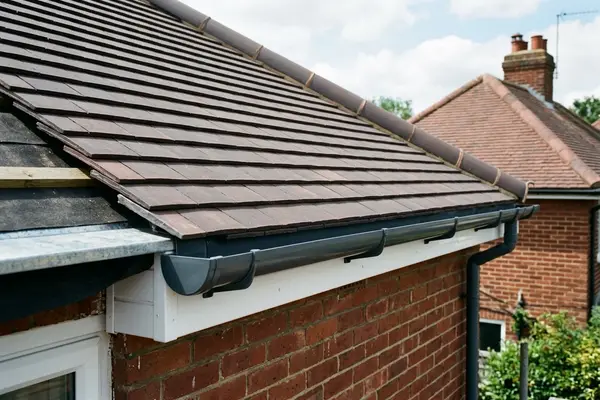 Illustration of roofing work