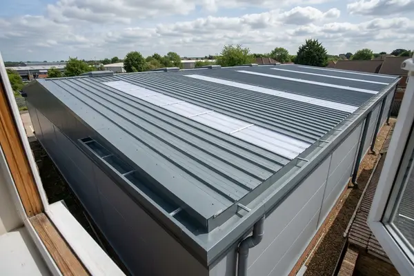 Illustration of commercial roofing