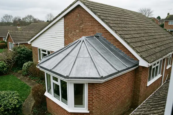 Illustration of roofing leadwork
