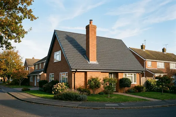 Illustration of roofing work