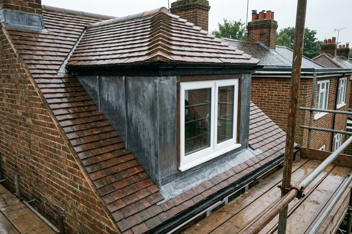 Illustration of roofing leadwork