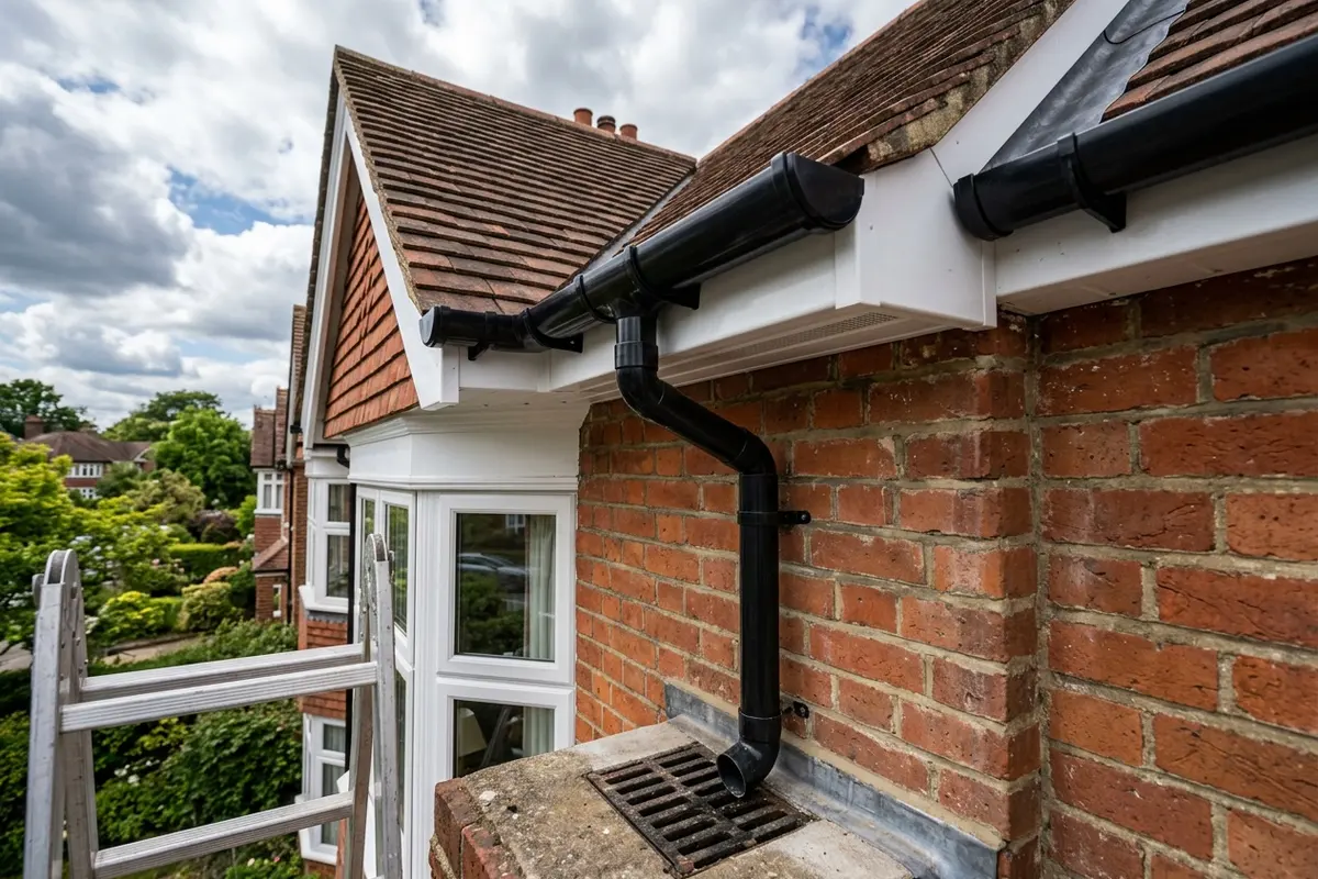 Illustration of guttering, fascias and soffits