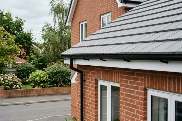 Illustration of roofing work