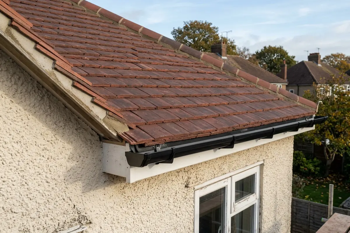 Illustration of roofing work