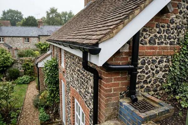 Illustration of guttering, fascias and soffits