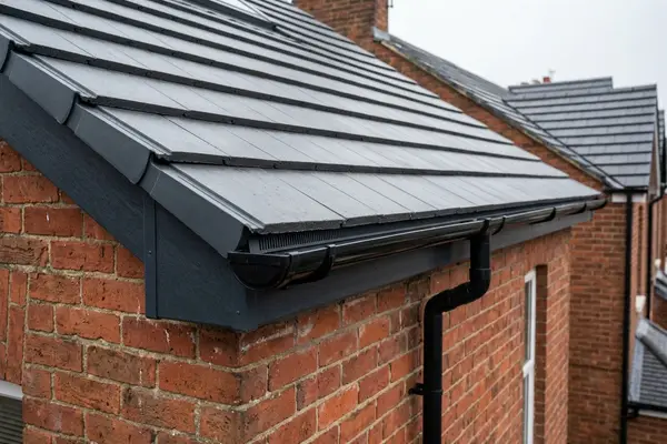 Illustration of roofing work